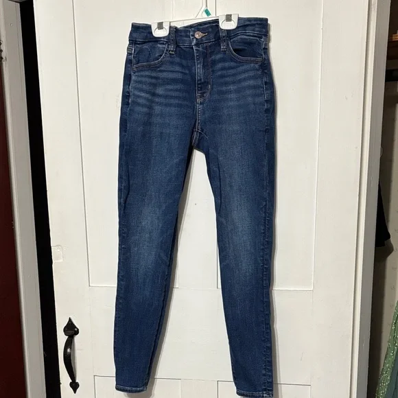 American Eagle Outfitters Women's Skinny Jeans - Dark Blue - Picture 1 of 4